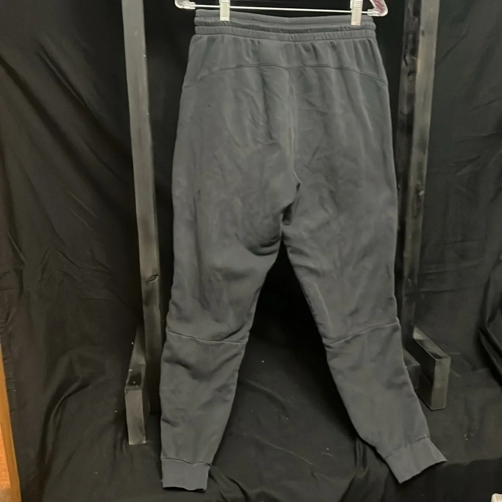 Adidas- black sweatpants with white logo